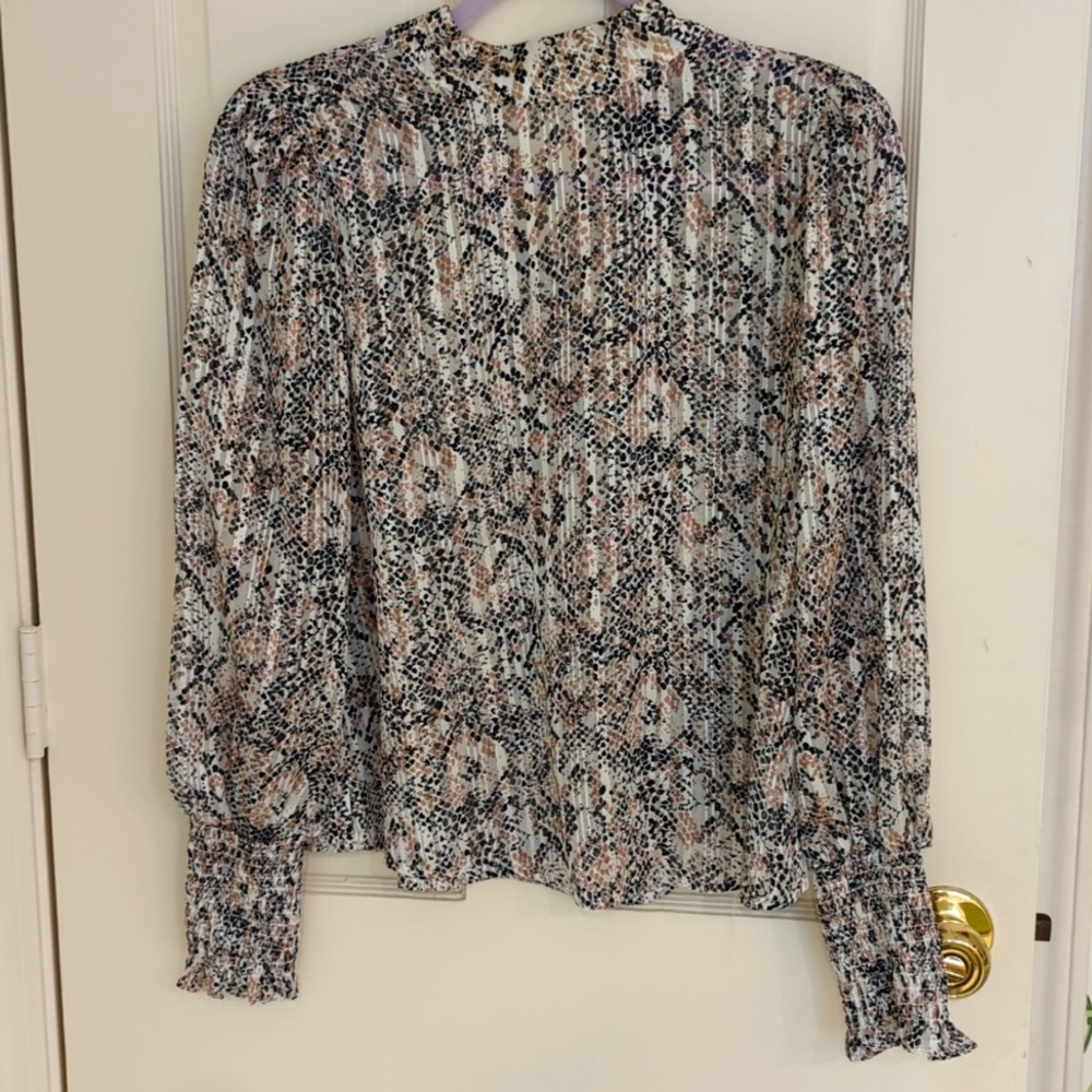 New Aqua Snakeskin top